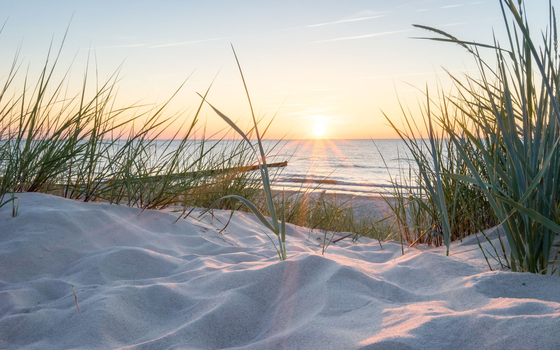 Sonnenuntergang am Strand