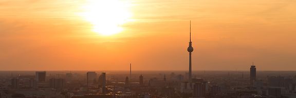 Blick auf Berlin bei Nacht